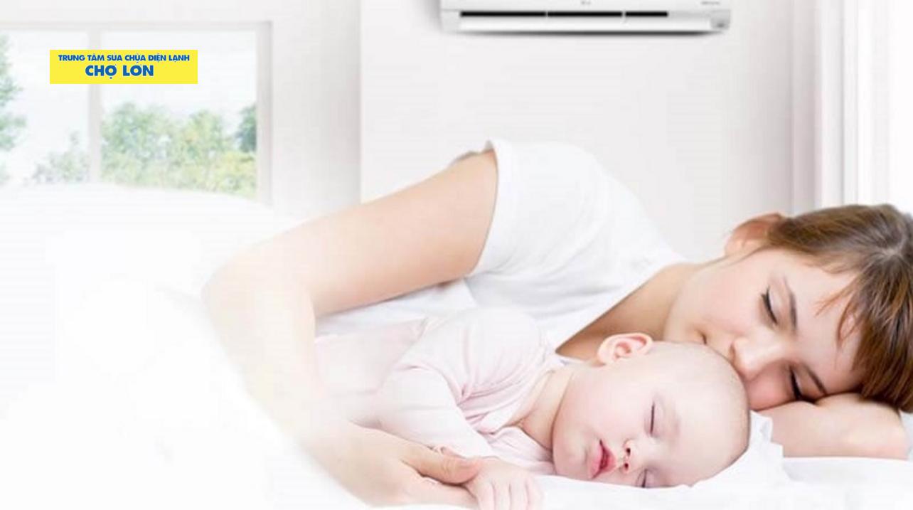 Chăm sóc trẻ sơ sinh trong phòng điều hòa