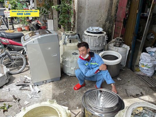 Tùy chọn giặt nước nóng trên máy giặt